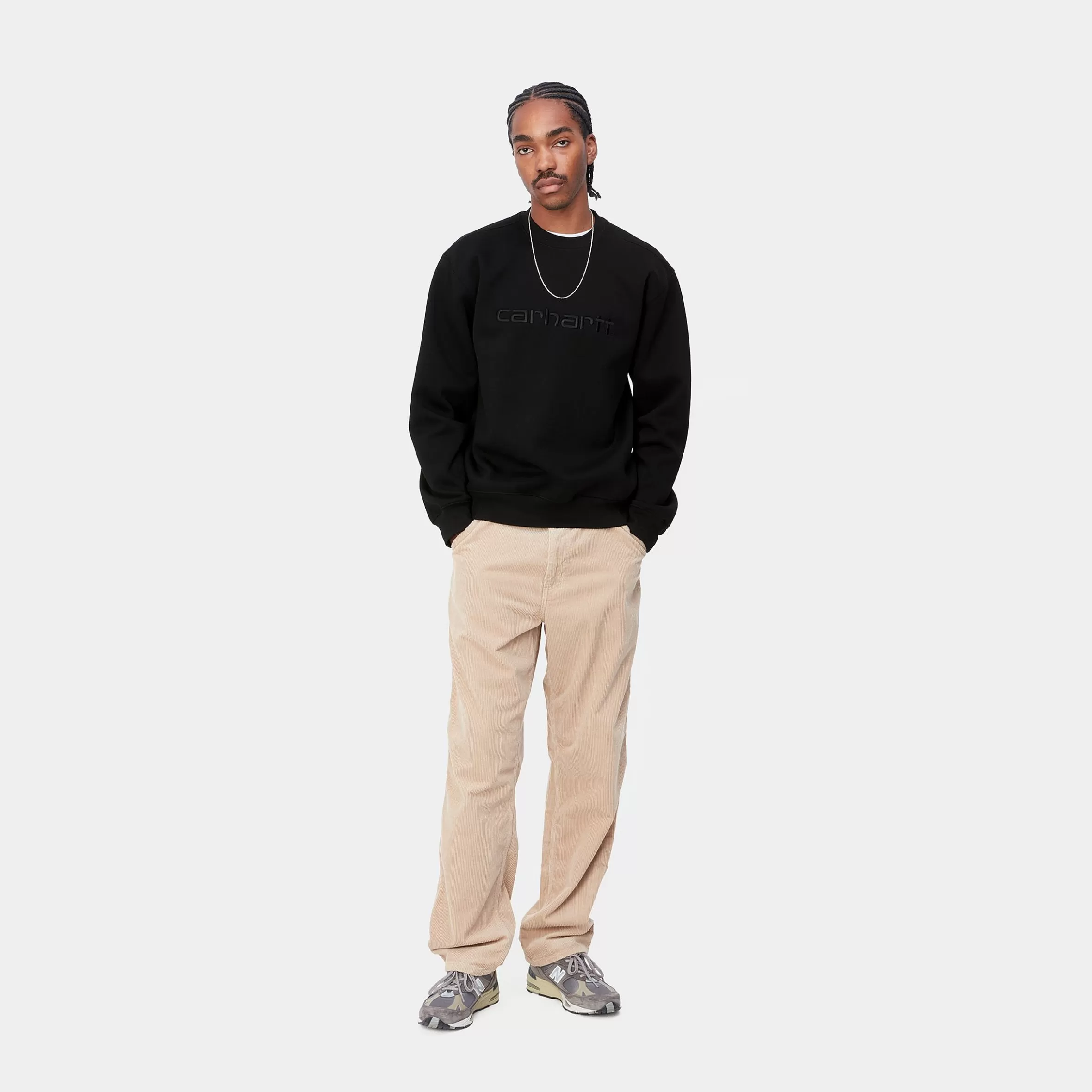 carhartt_sweatshirt_3-4.webp Sweats | Carhartt WIP Carhartt Sweatshirt Black / Black