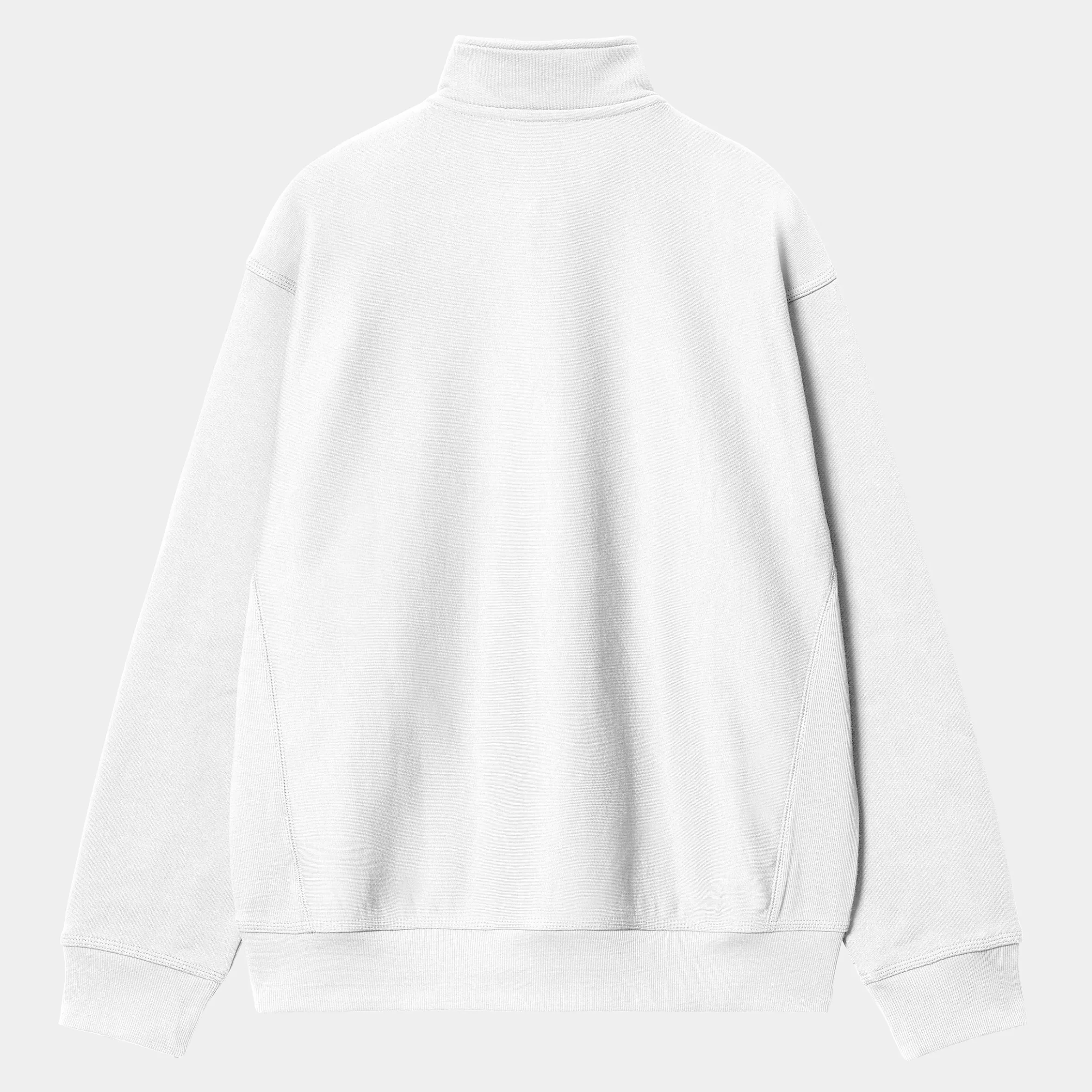 half_zip_american_script_sweatshirt_5-6.webp Sweats | Carhartt WIP Half Zip American Script Sweatshirt White