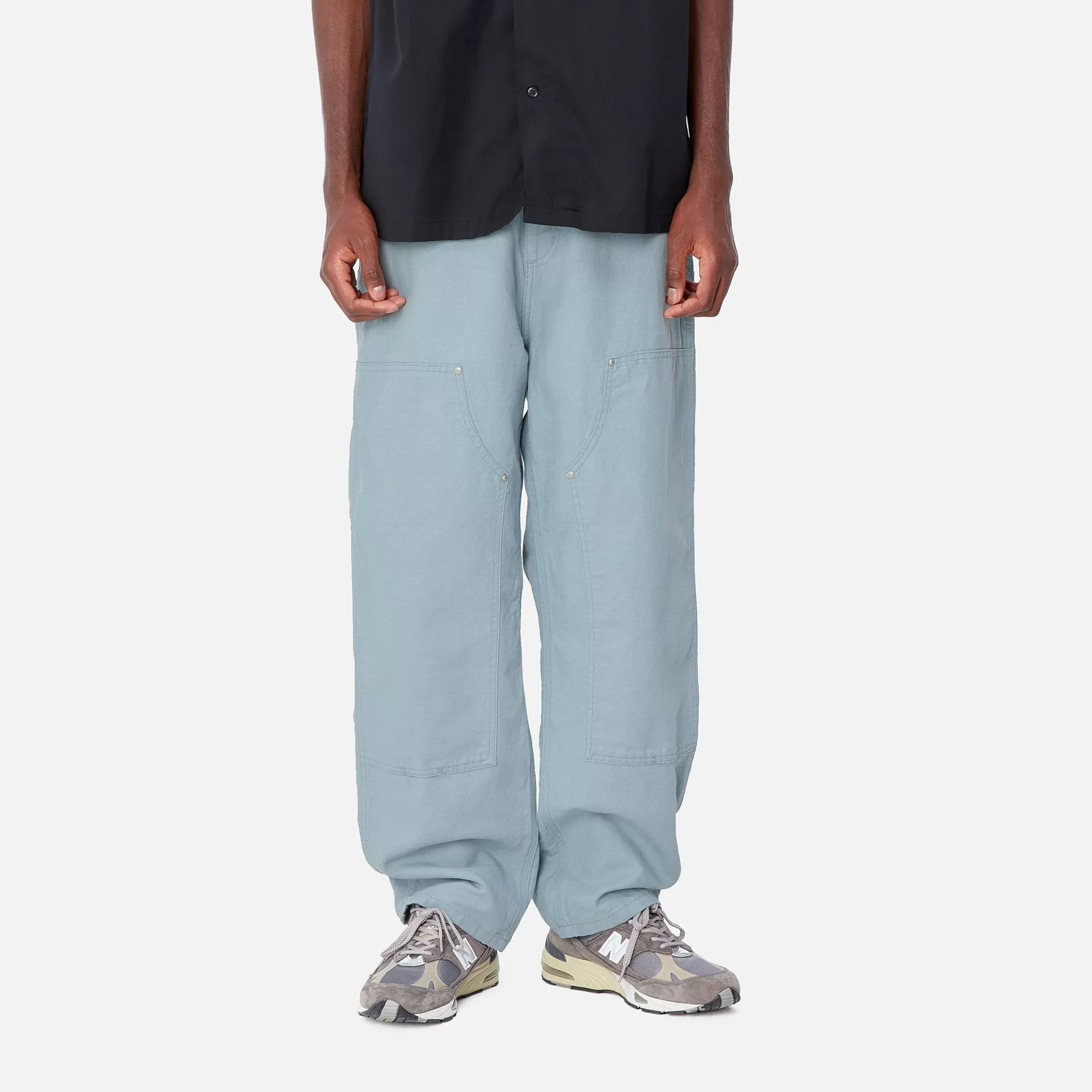 Calças | Carhartt WIP Walter Double Knee Pant Misty Sky